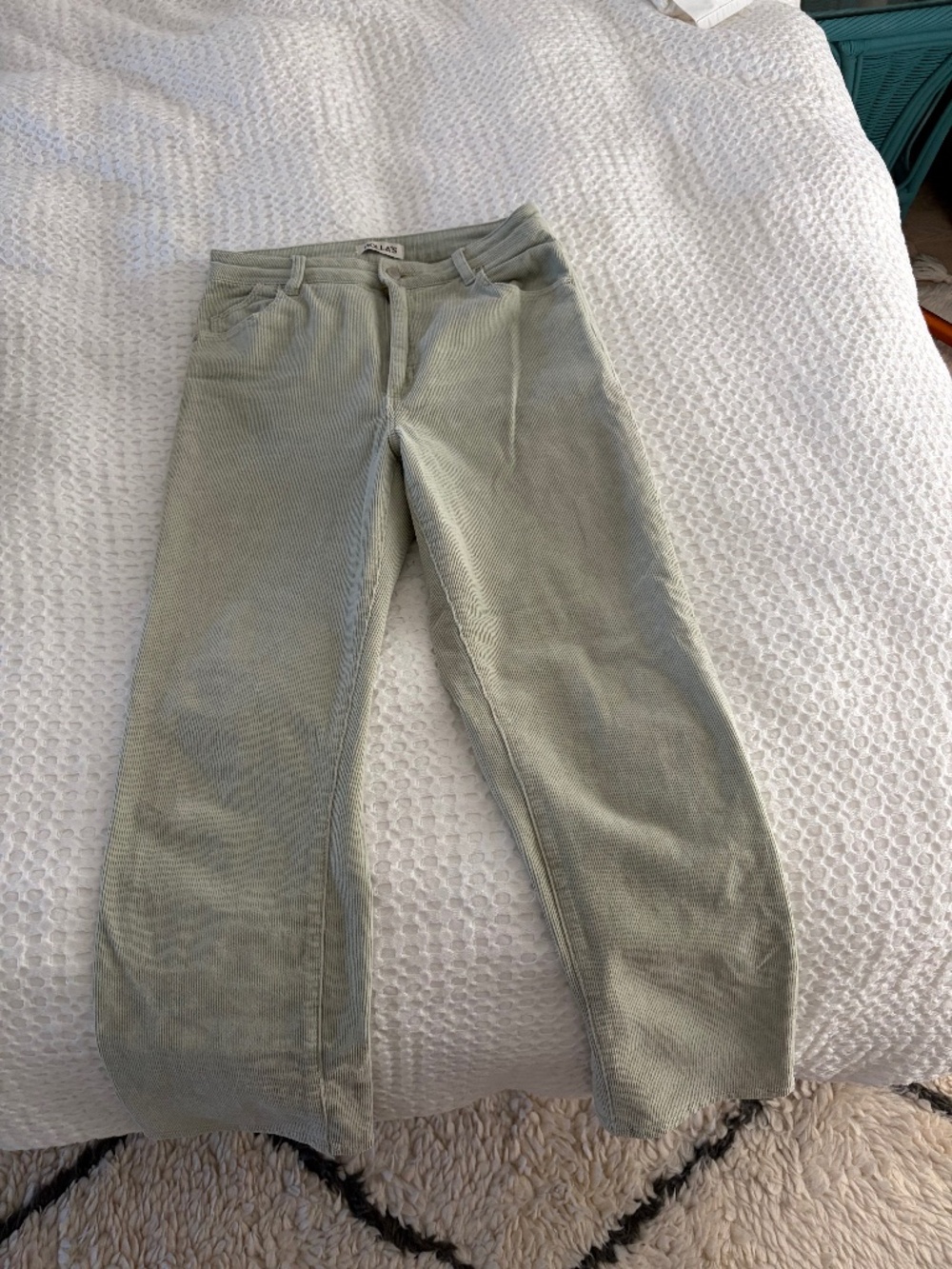 ROLLA'S Corduroy Pants Women’s Size 12 Green Straight Leg